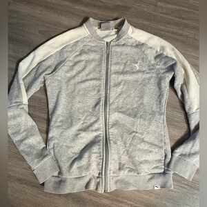 Puma Gray and Cream Women's Sweater